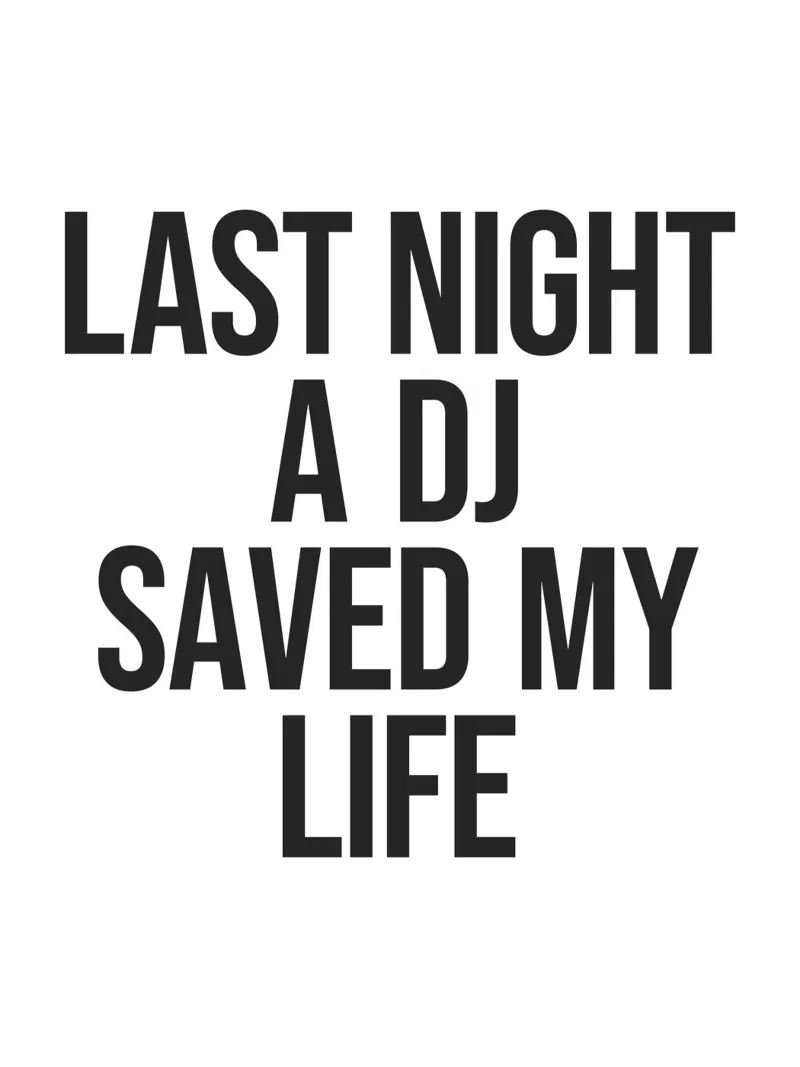 Ieri sera un DJ mi ha salvato la vita poster da Paigaam Studio