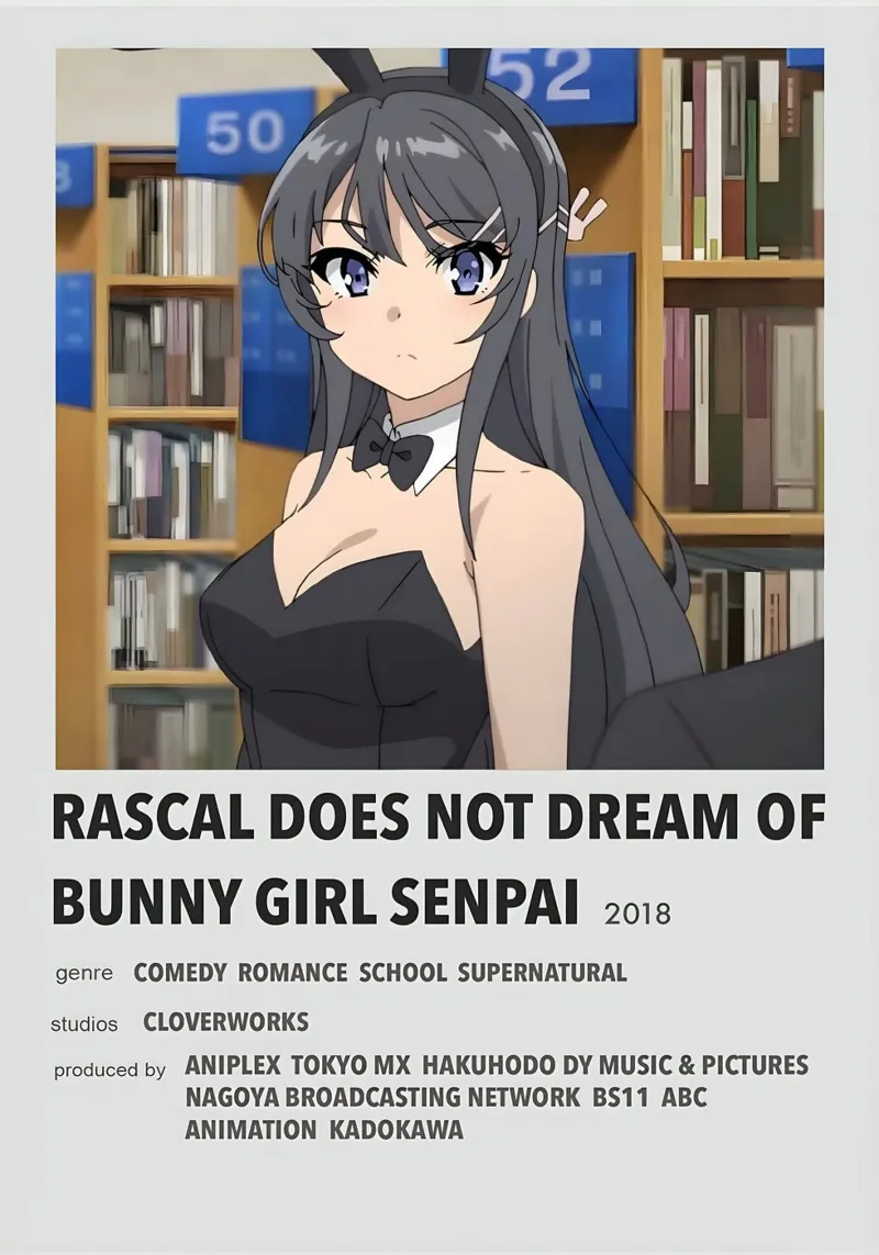 RASCAL DOES NOT DREAM OF BUNNY GIRL SENPAI 2018 pellicola backlit da Totoya