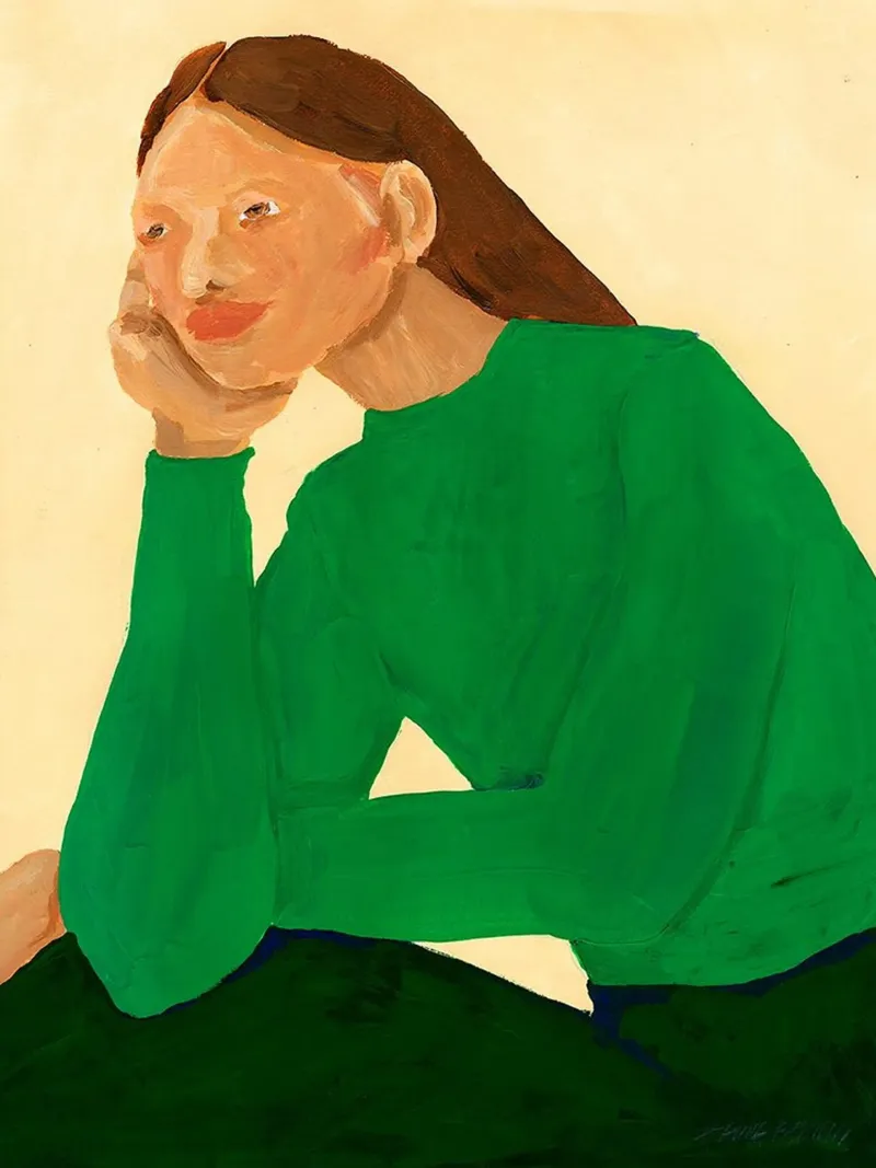 Hanna Peterson - Guisa verde poster con telaio in alluminio da Davidprint