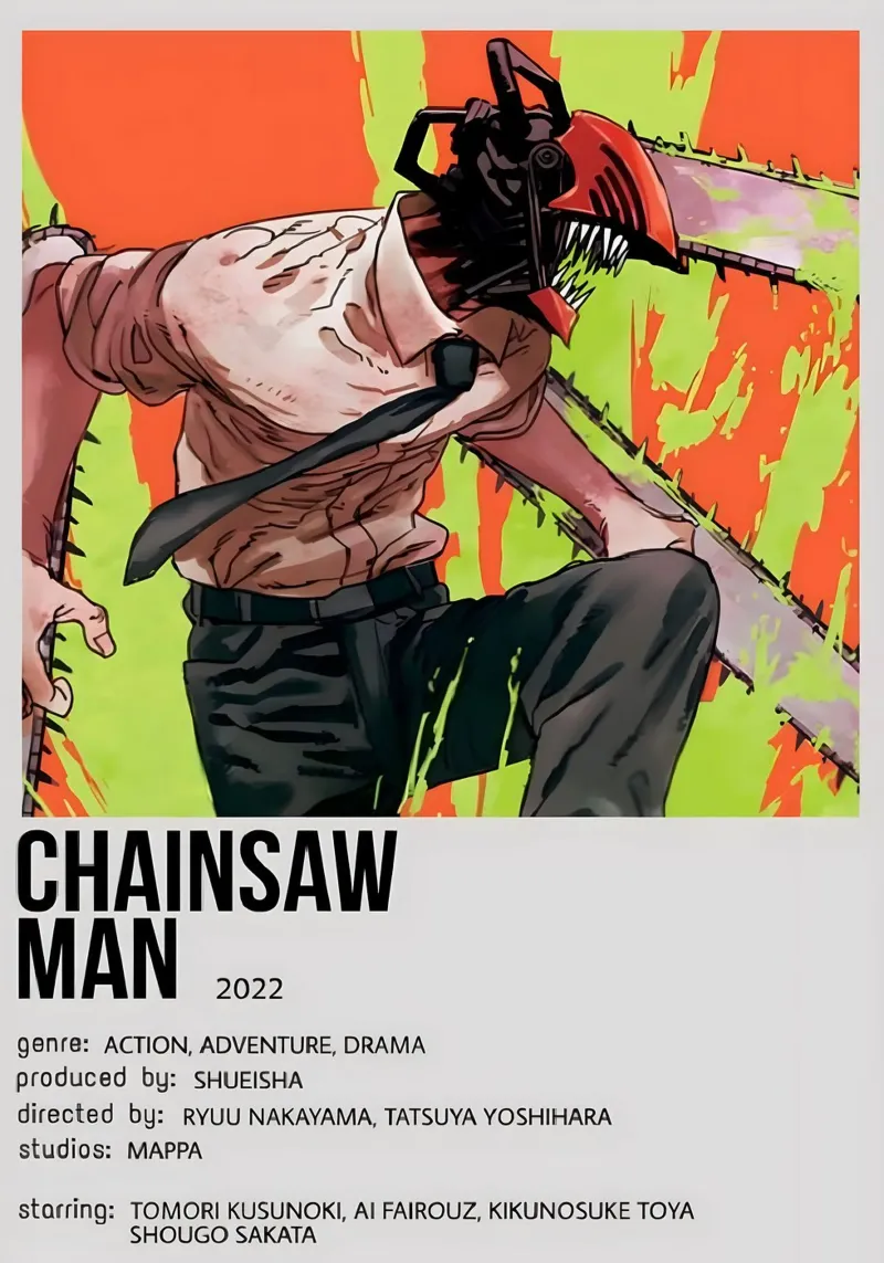 CHAINSAW MAN  2022 pellicola backlit da Totoya