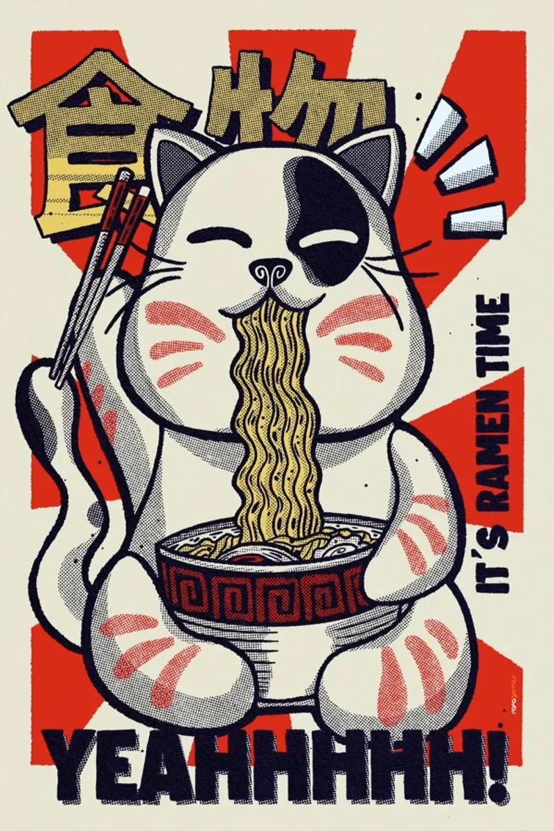 Its Ramen Time Acryl-Glas von Rafa Gomes