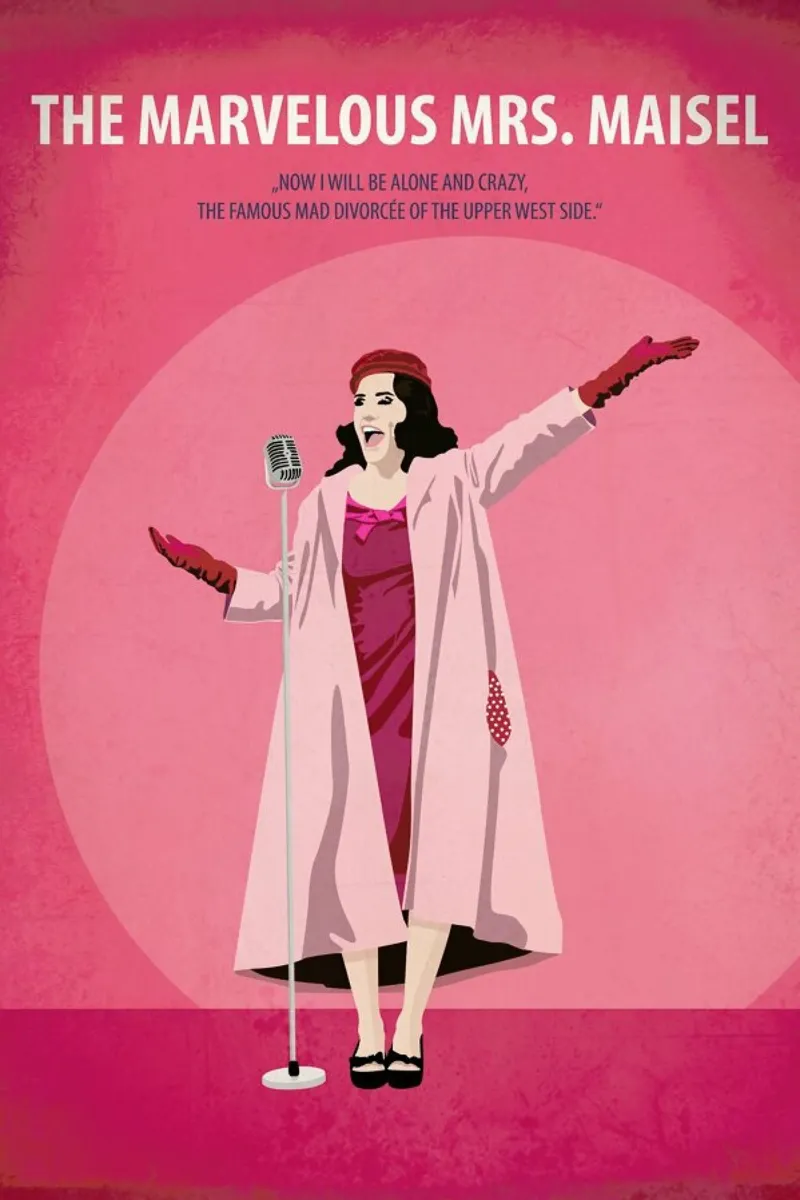 Die wunderbare Mrs. Maisel Leinwand mit Schattenfugenrahmen von Fräulein Fisher