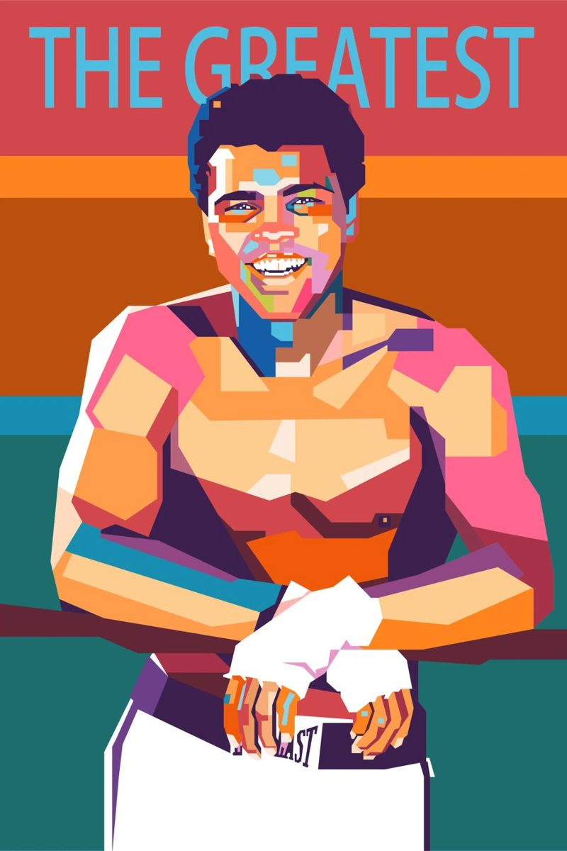 The Greatest Mohammad Ali poster by Hantamrata