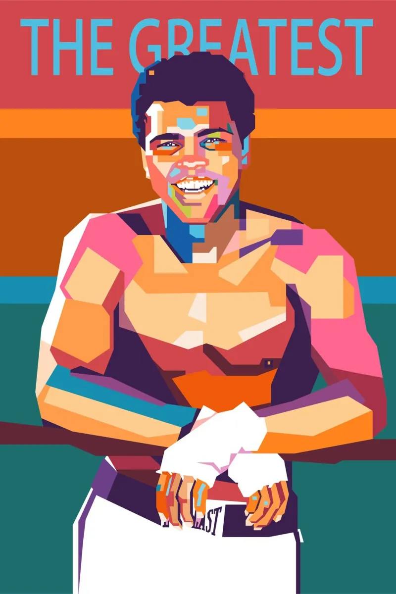 Il più grande Mohammad Ali poster da Hantamrata