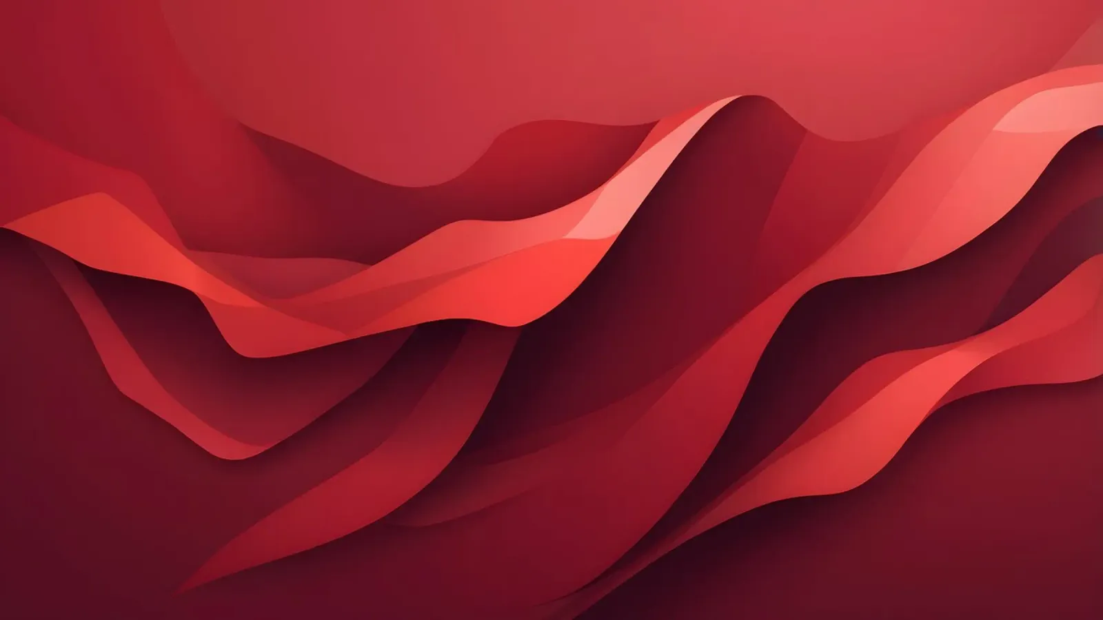 Abstract red waves create a dynamic and engaging wallpaper canvas by DesignDoodle