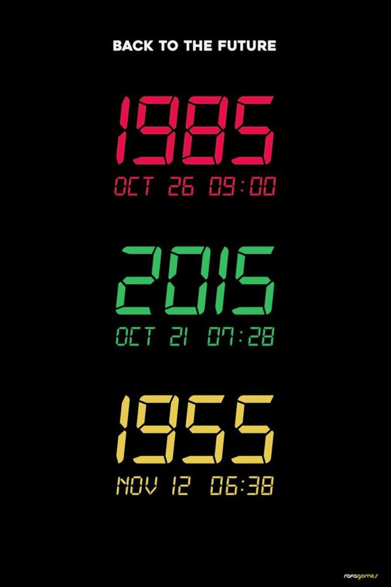 Back to the Future pellicola backlit da Rafa Gomes