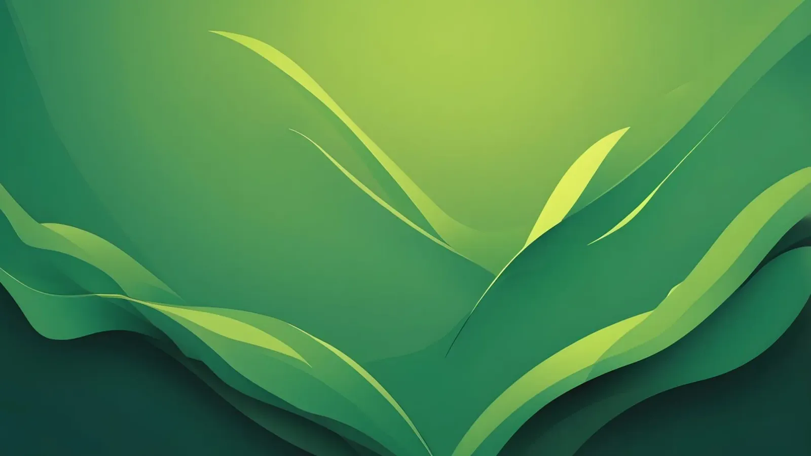 Abstract green design featuring flowing shapes and gradients canvas by DesignDoodle