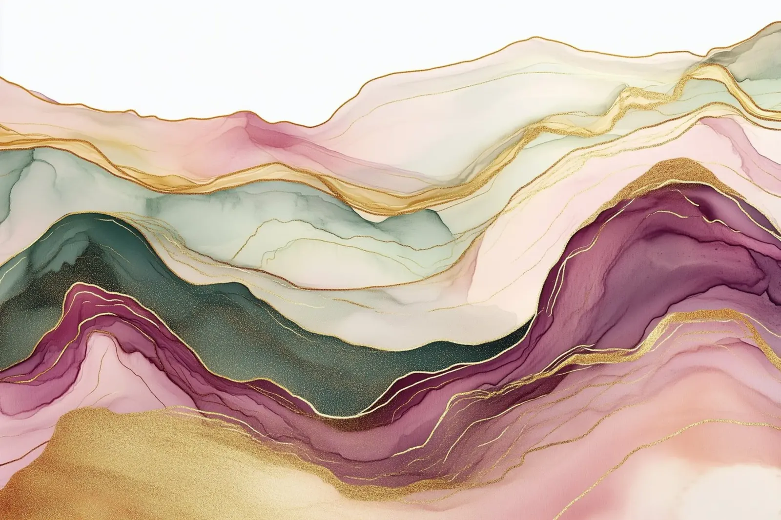 Dynamic pastel waves canvas with Floater frame by Carinaprint