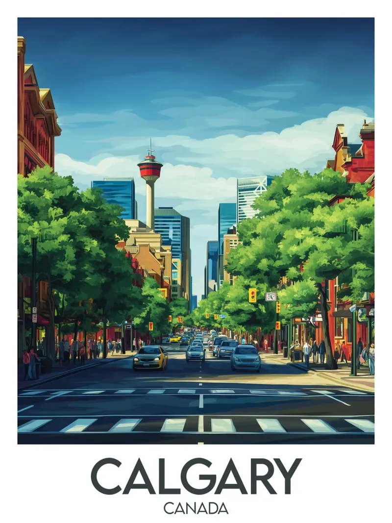 Affiche Calgary carta hahnemühle da Frame the World