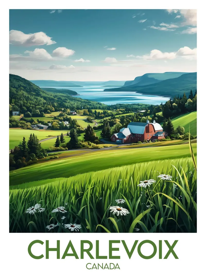 Poster Charlevoix poster da Frame the World