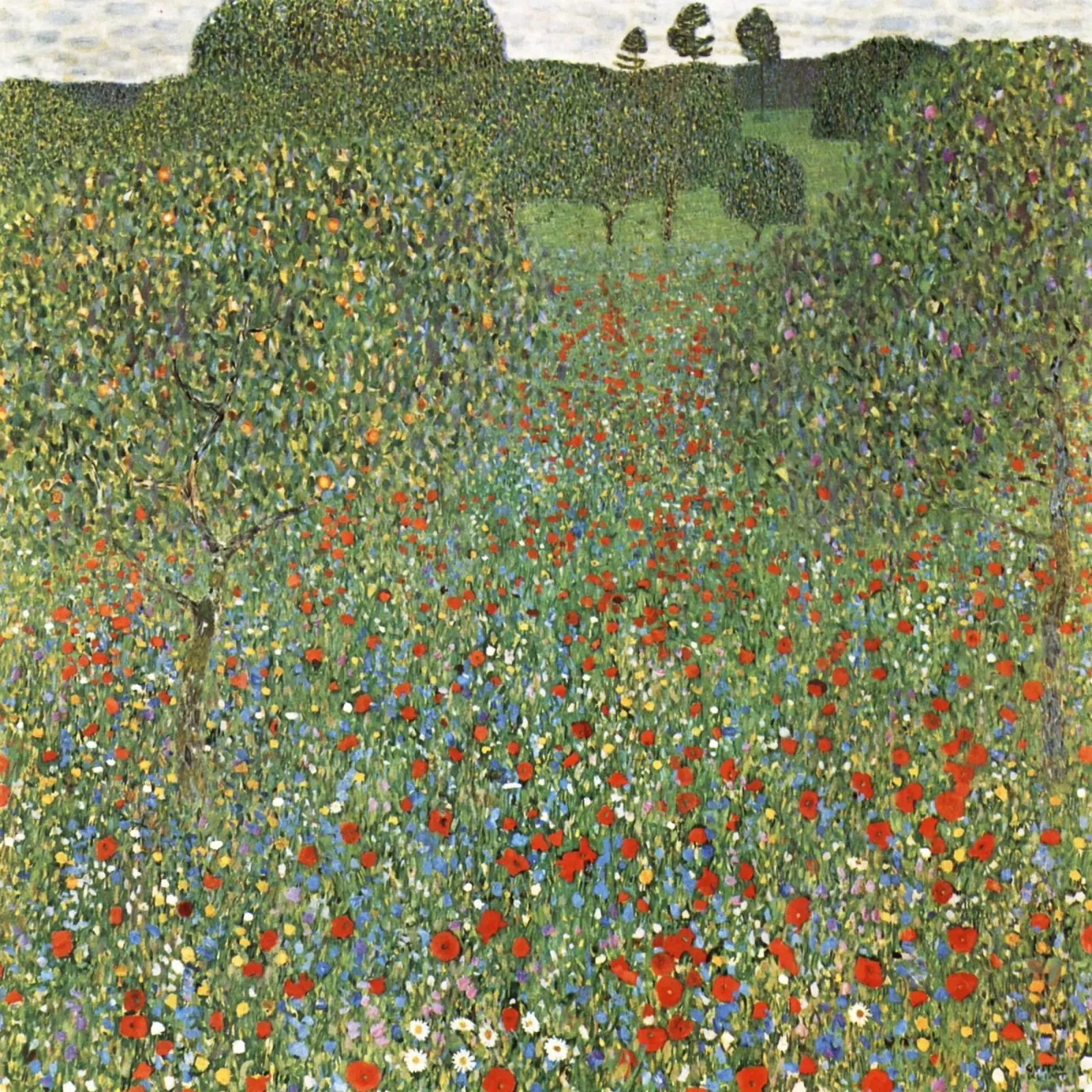 Gustav Klimt’s Poppy Field (Mohnfeld) (1907) Hahnemühle von Venus Art