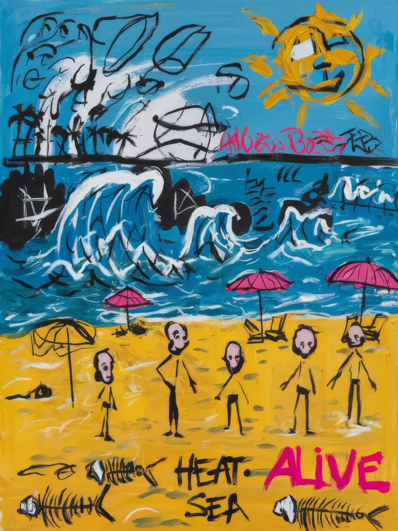Calore vivo e ardente poster con telaio in plastica da Muse Fragments
