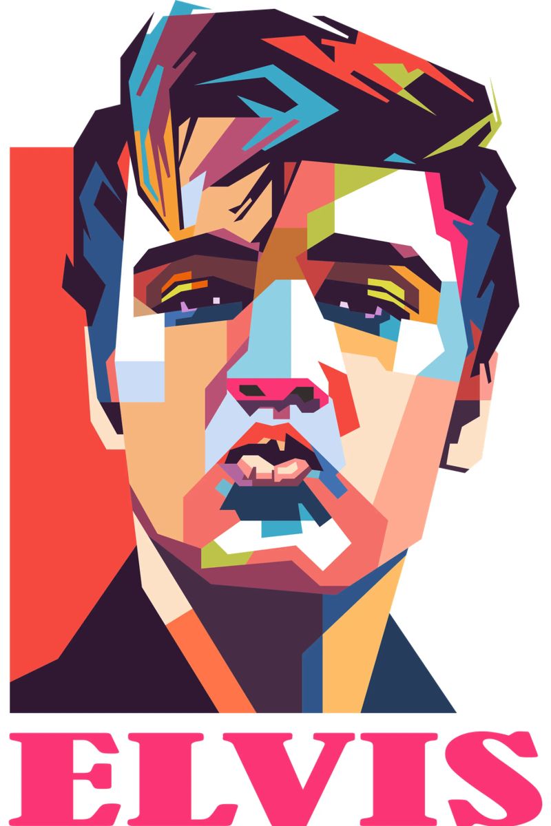 Elvis Presley art poster by Hantamrata