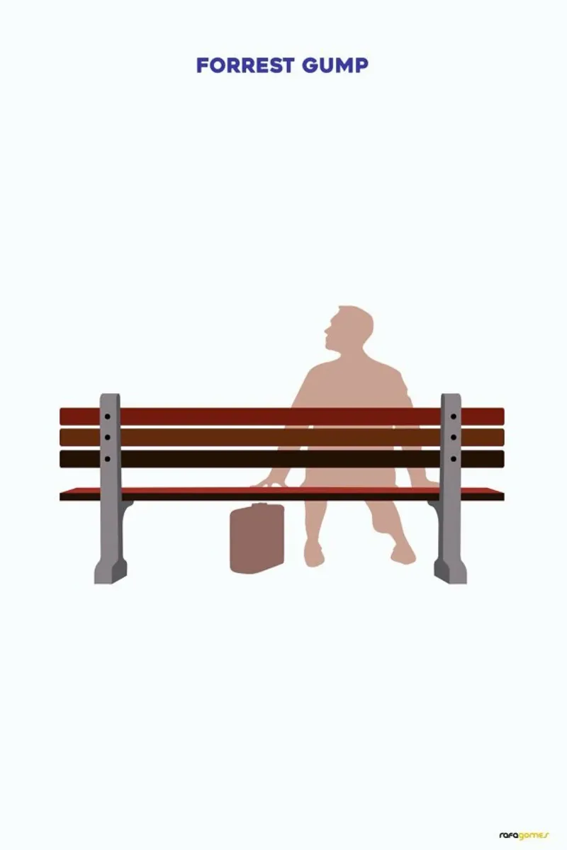 Forrest Gump alluminio dibond da Rafa Gomes
