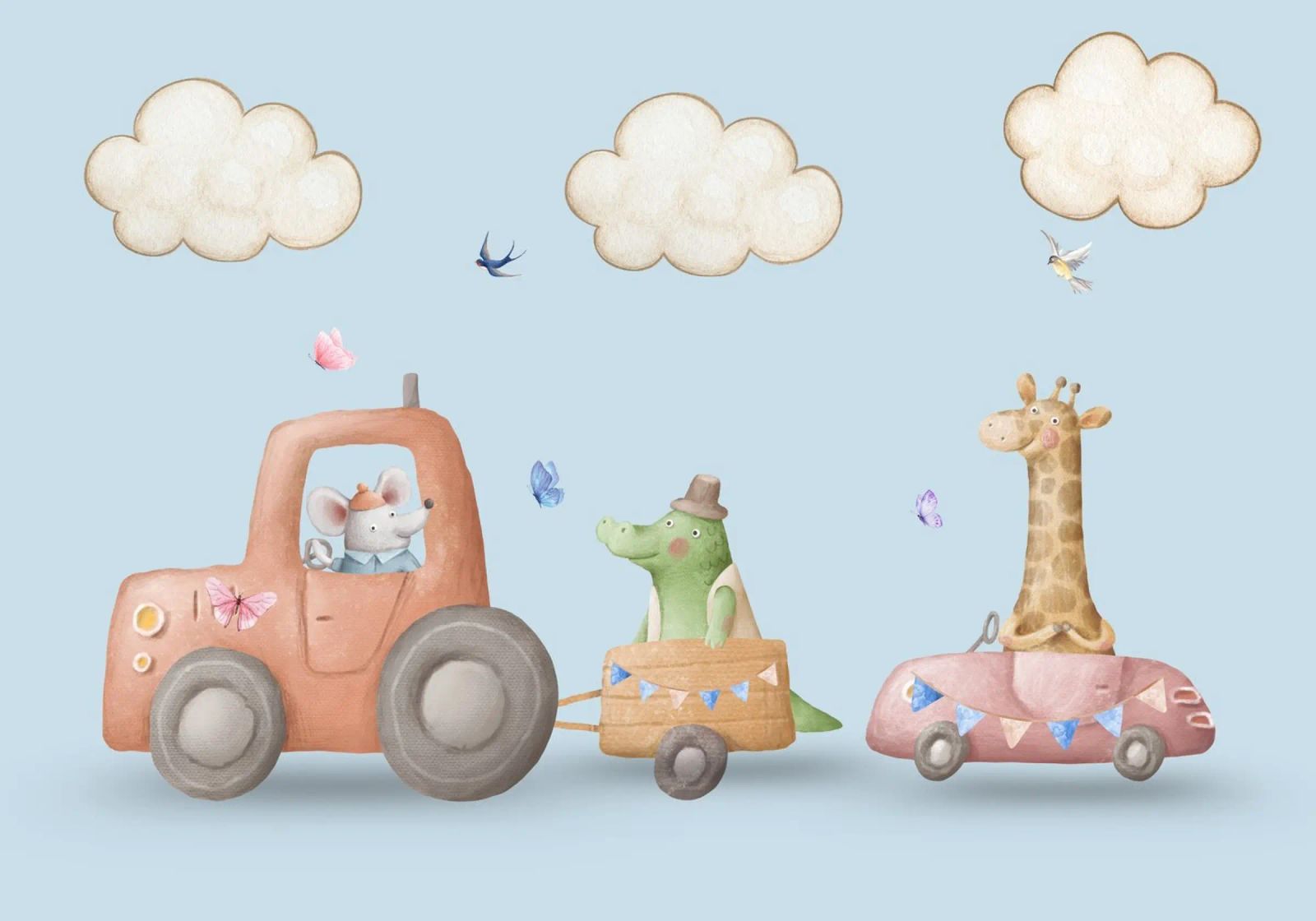 Little Adventurers Drive poster by Doodle Dreams Art