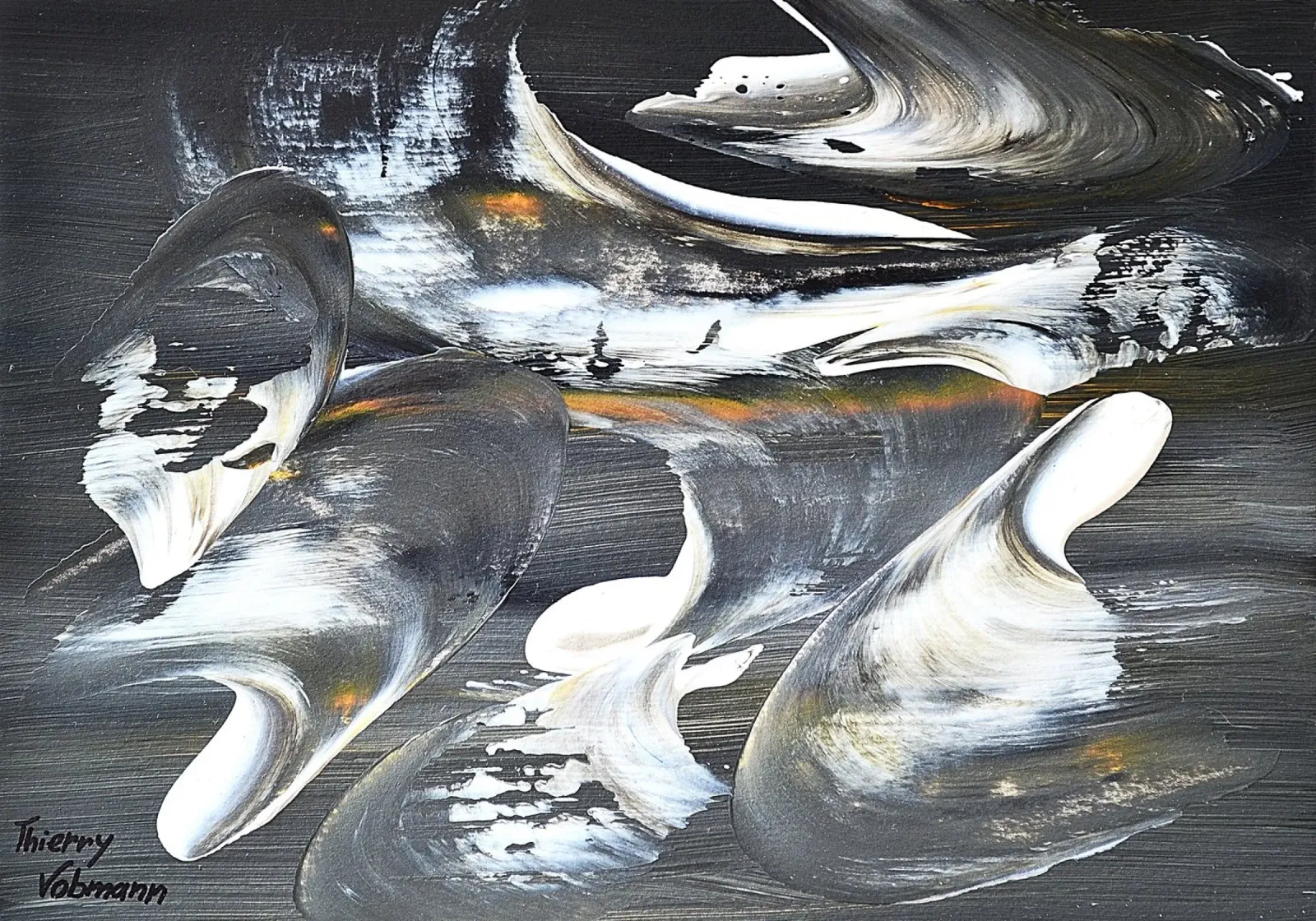 MESSAGE FROM THE HEART 17 tela da Thierry Vobmann Abstract painting