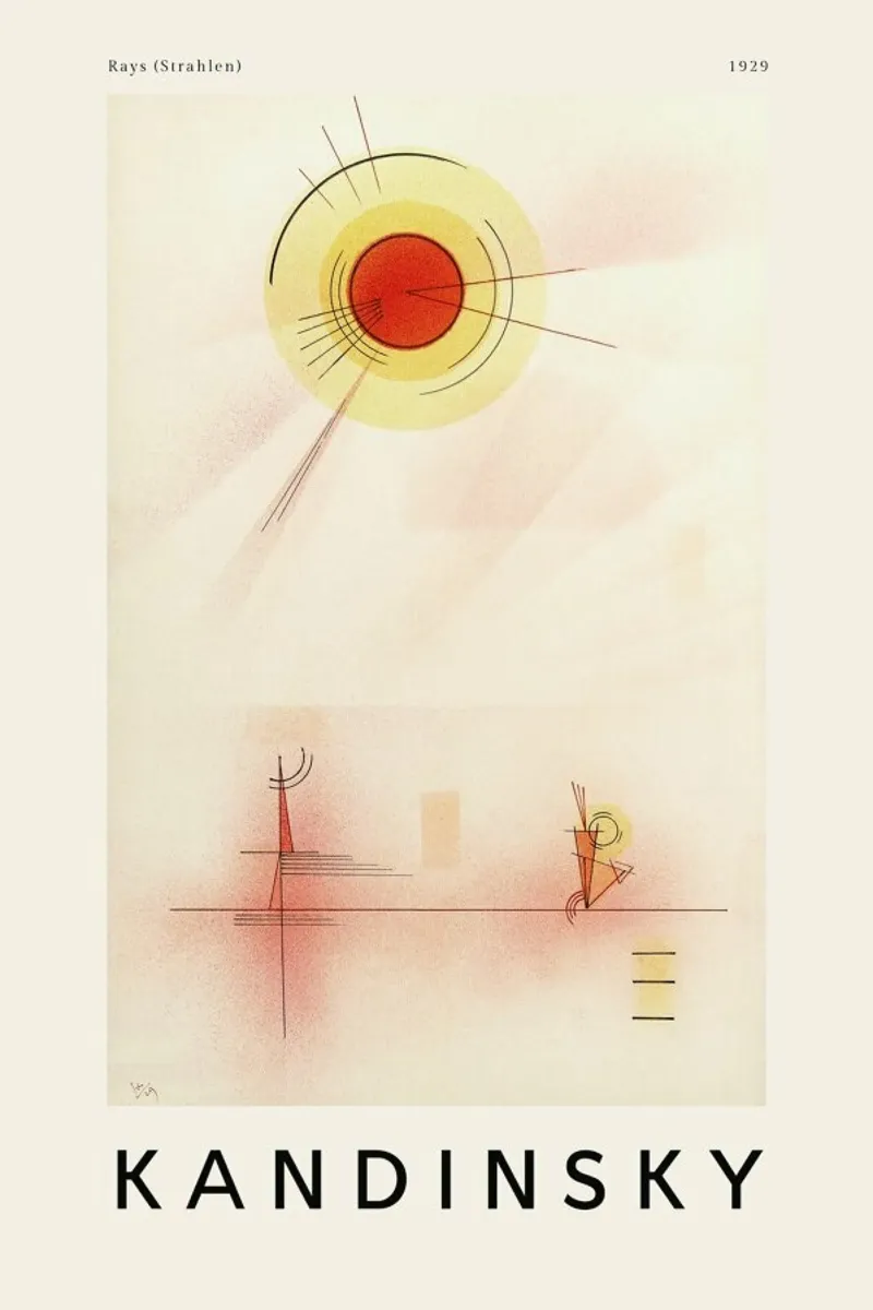 Kandinsky - Rays pellicola backlit da ARTOTHEK