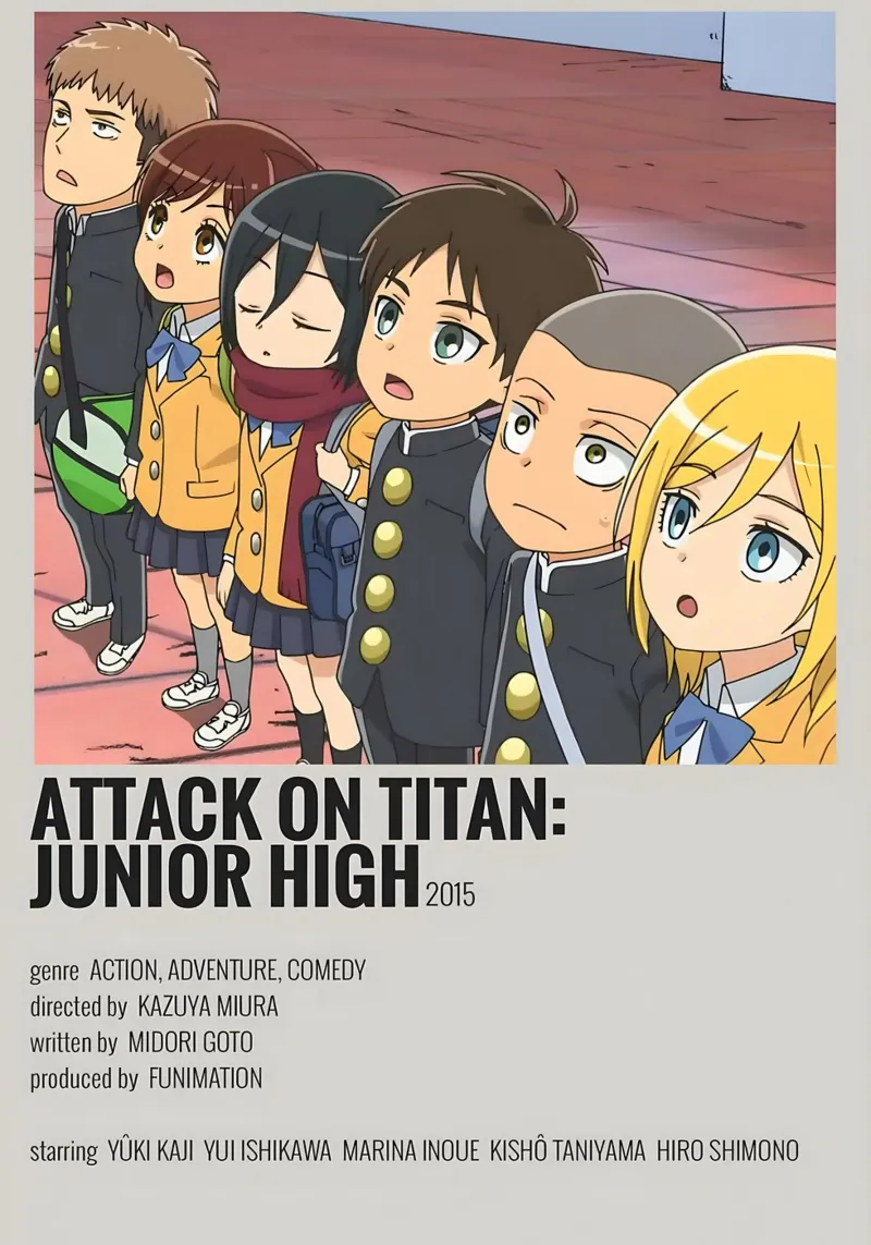 ATTACK ON TITAN JUNIOR HIGH 2015 pellicola backlit da Totoya