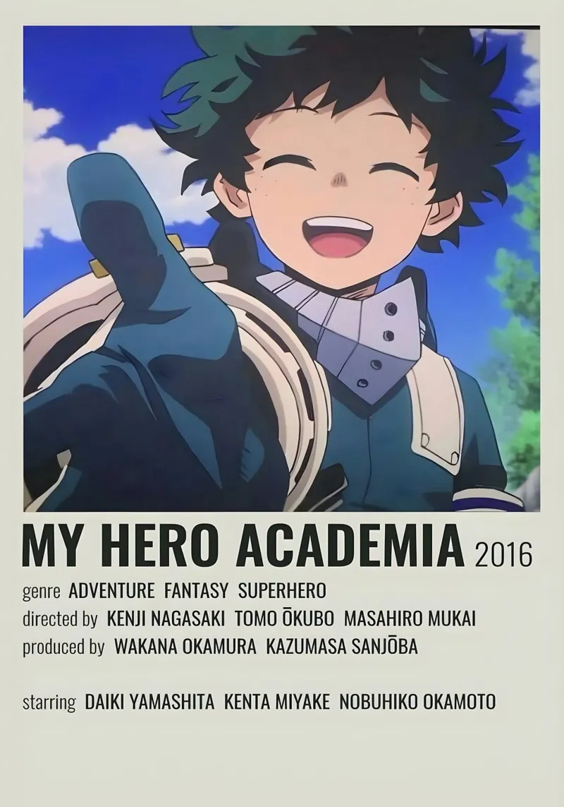 MY HERO ACADEMIA 2016 pellicola backlit da Totoya