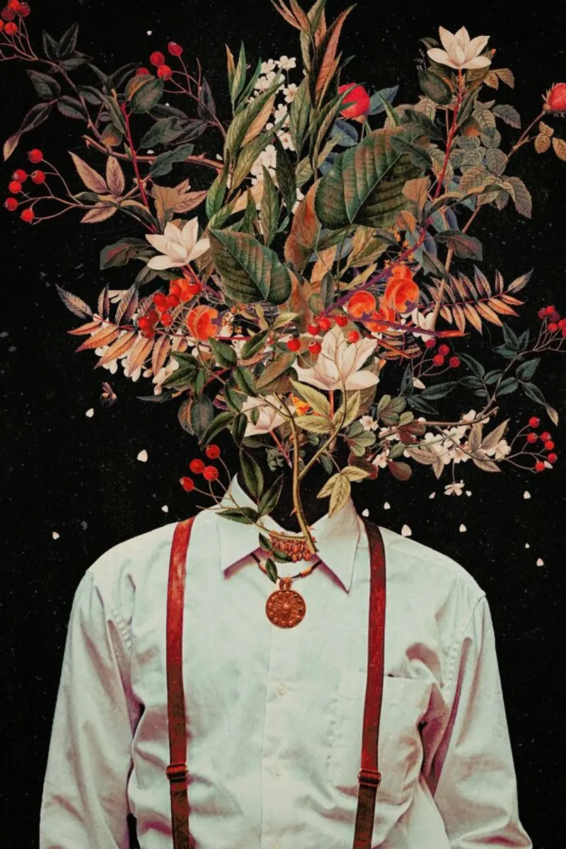 Foliage acryl van Frank Moth