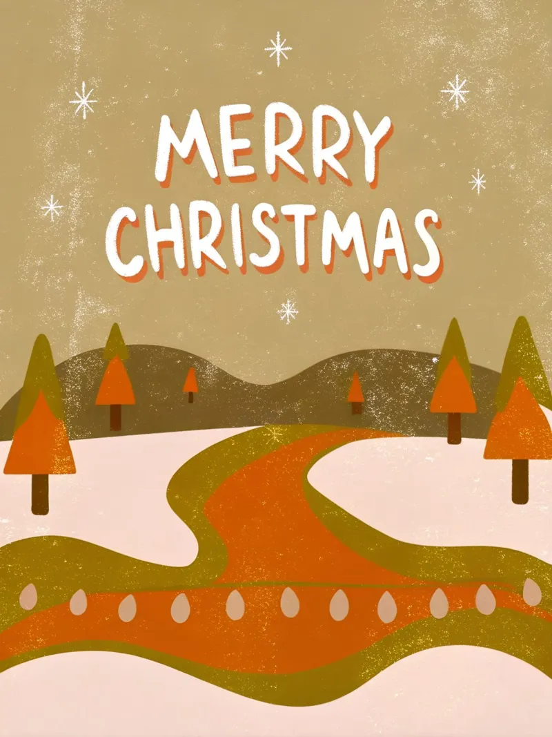 Buon Natale Retro Pop poster da THE LATEST SHOP