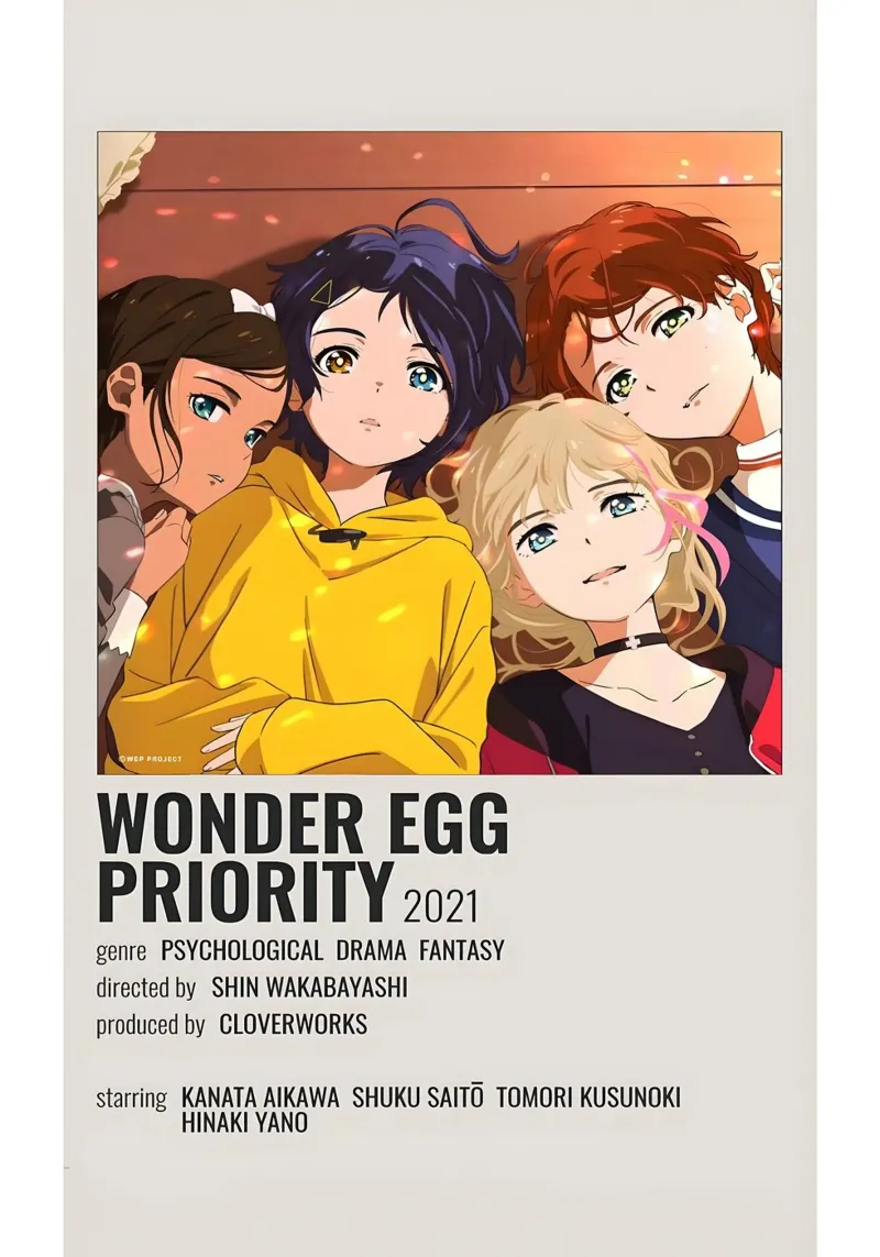 WONDER EGG PRIORITY 2021 pellicola backlit da Totoya