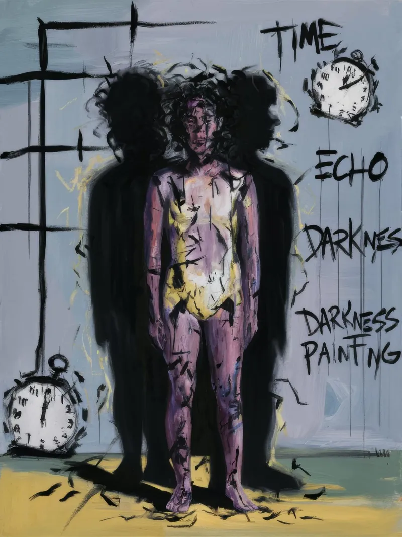 Time Echo Darkness poster by Muse Fragments