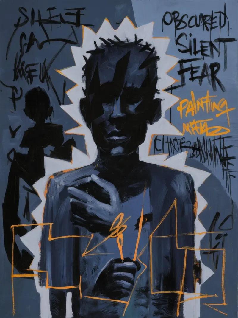 Silent Fear Obscured canvas by Muse Fragments