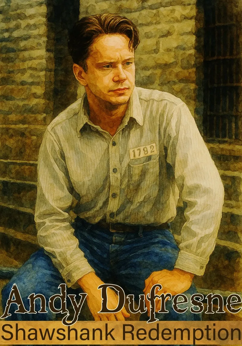 Andy Dufresne - L'immaginazione pittorica di Shawshank Redemption pellicola backlit da MOKAIYA