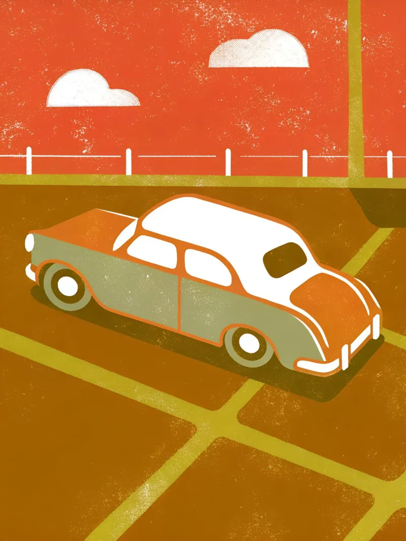 Auto d'epoca Pop Retro pellicola backlit da THE LATEST SHOP