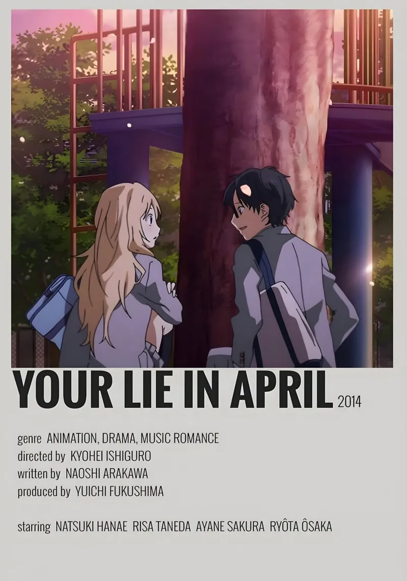 YOUR LIE IN APRIL 2014 pellicola backlit da Totoya