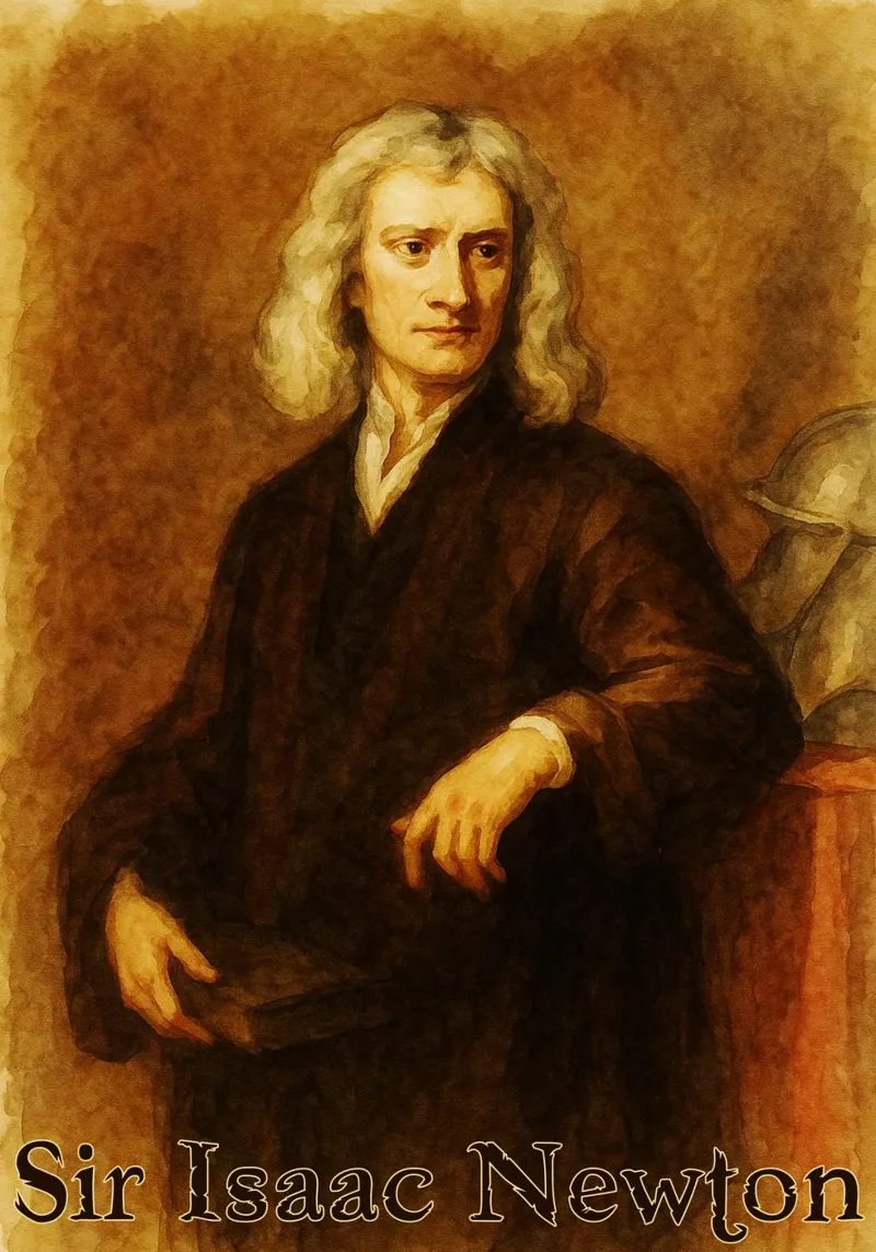 Sir Isaac Newton Riparare l'immaginazione Ridisegnare pellicola backlit da MOKAIYA