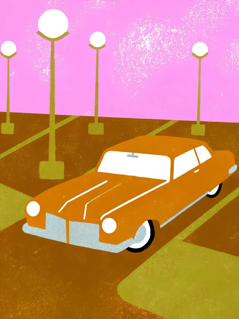Auto d'epoca Pop Retro pellicola backlit da THE LATEST SHOP