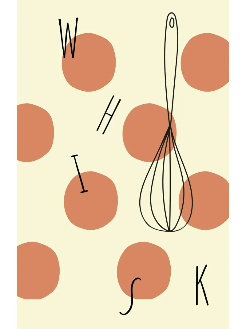 Cook poster con telaio in legno da Dreamer10