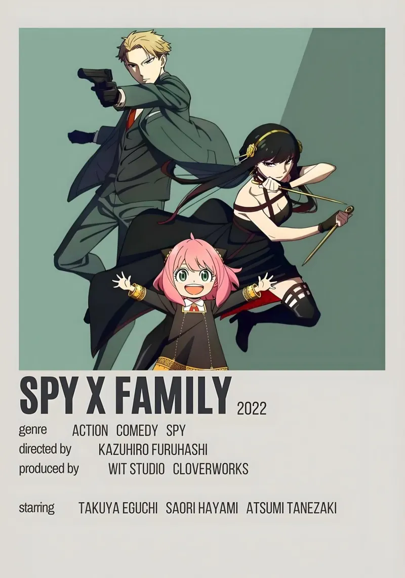 SPY X FAMILY 2022 pellicola backlit da Totoya