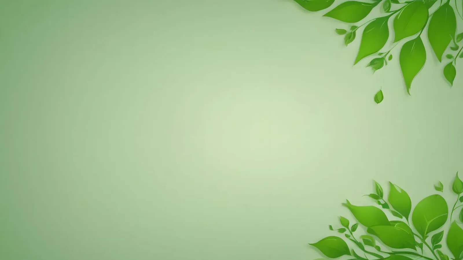 Grüne Blätter auf einem sanften Hintergrund schaffen eine beruhigende und frische Atmosphäre. Leinwand von DesignDoodle