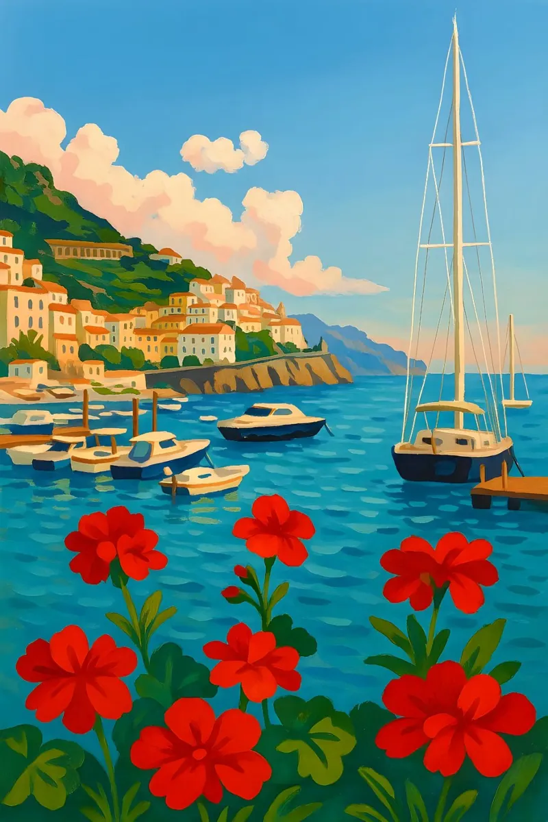 Amalfi Glow I poster da Aquarevo