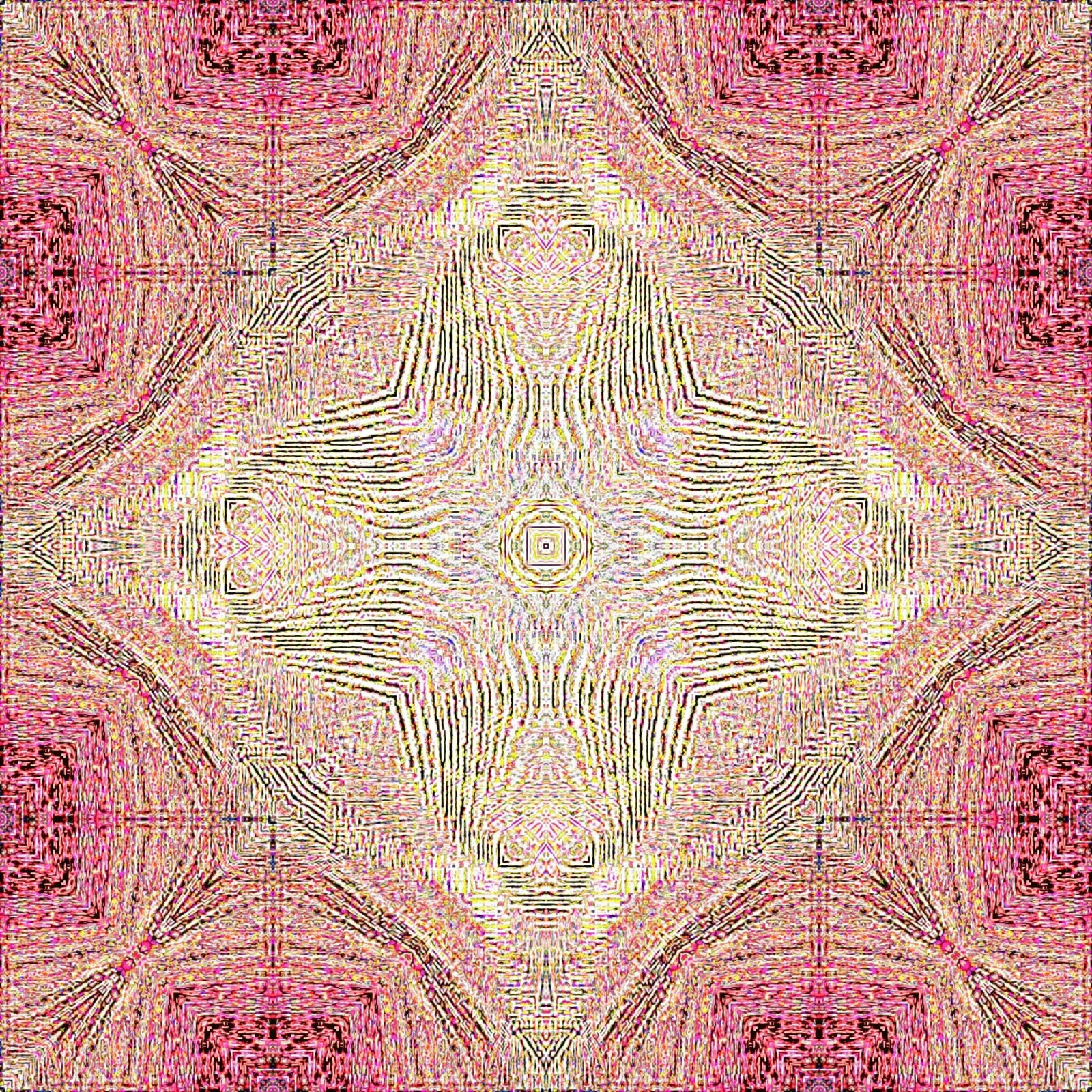 Ornament in roze met een fijn gestructureerde textuur backlit folie van Gürsel Yesil Digital Art