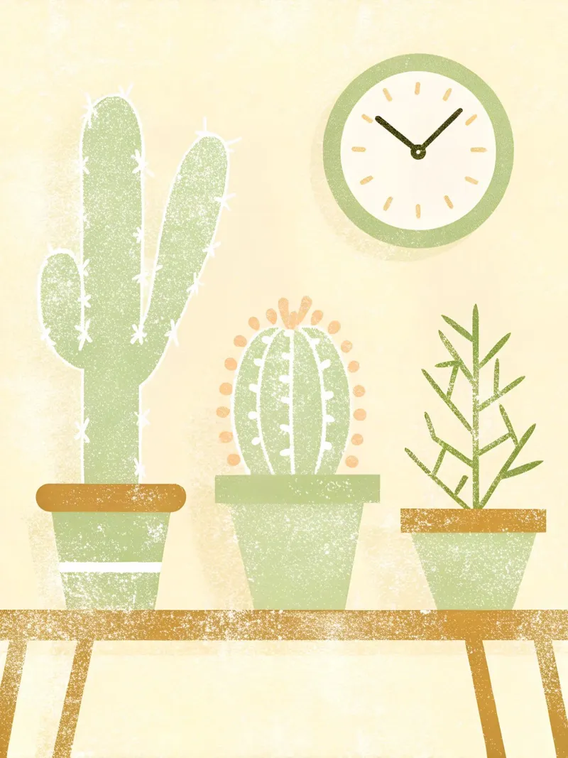Retro Pop Cactus pellicola backlit da THE LATEST SHOP