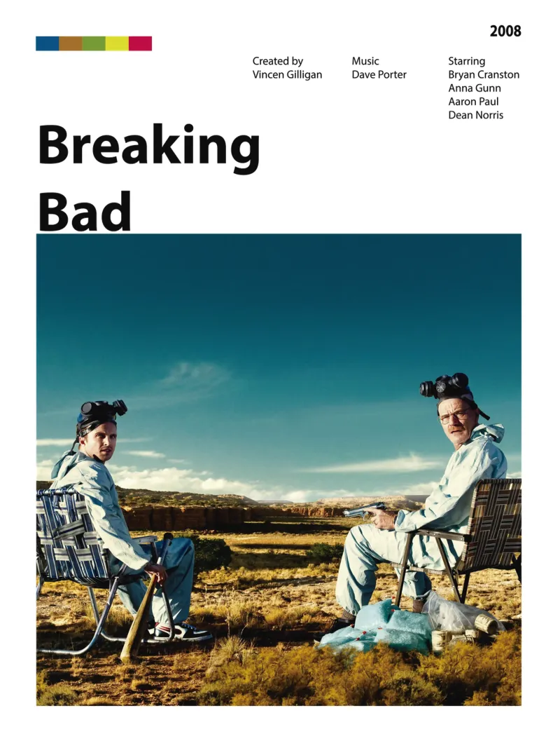Breaking Bad pellicola backlit da The Movie Wall