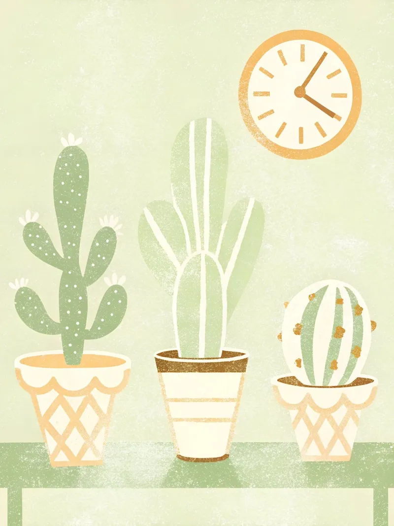 Retro Pop Cactus pellicola backlit da THE LATEST SHOP