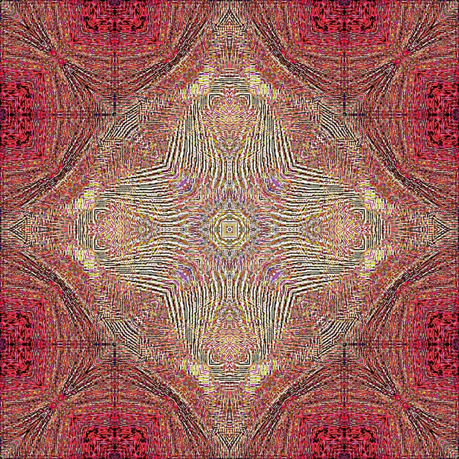 Ornamento in rosso vino con texture finemente strutturata pellicola backlit da Gürsel Yesil Digital Art