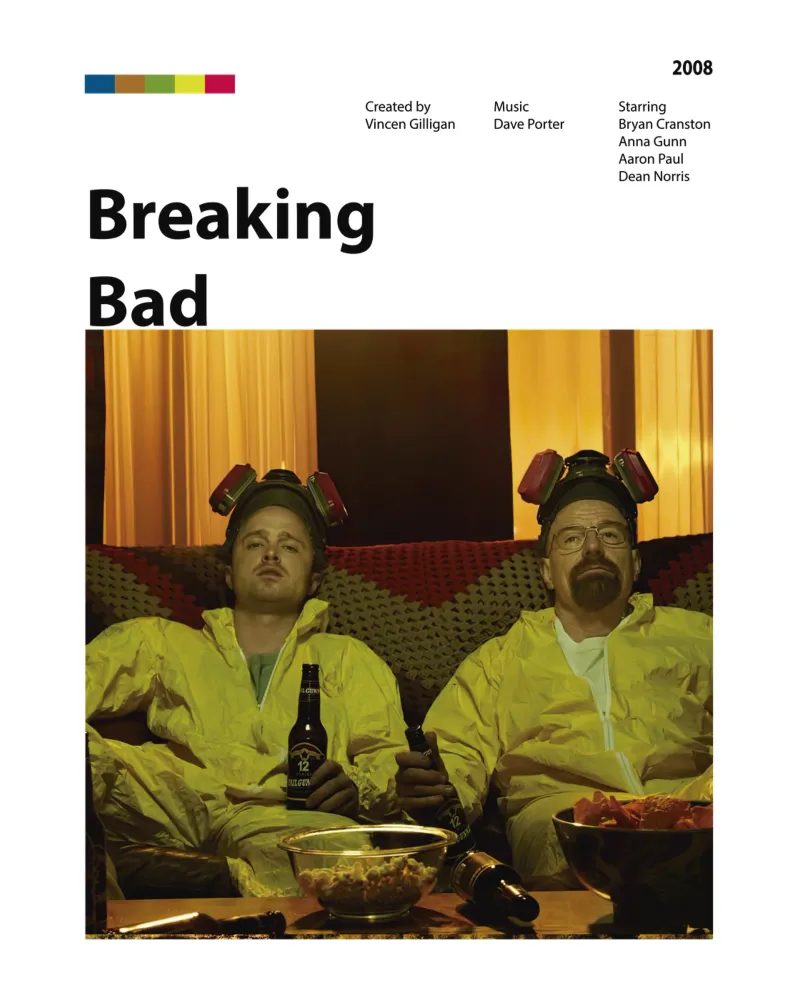 Breaking Bad pellicola backlit da The Movie Wall