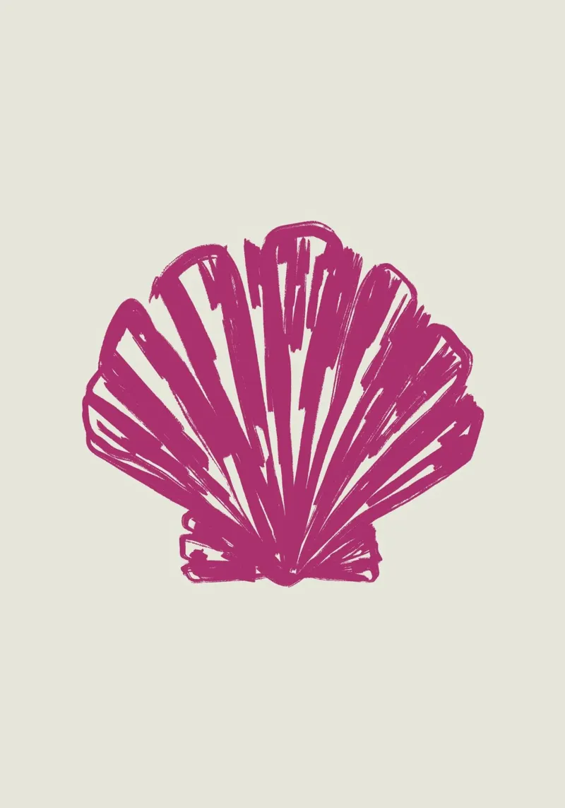 Conchiglia rosa carta hahnemühle da Sixmai