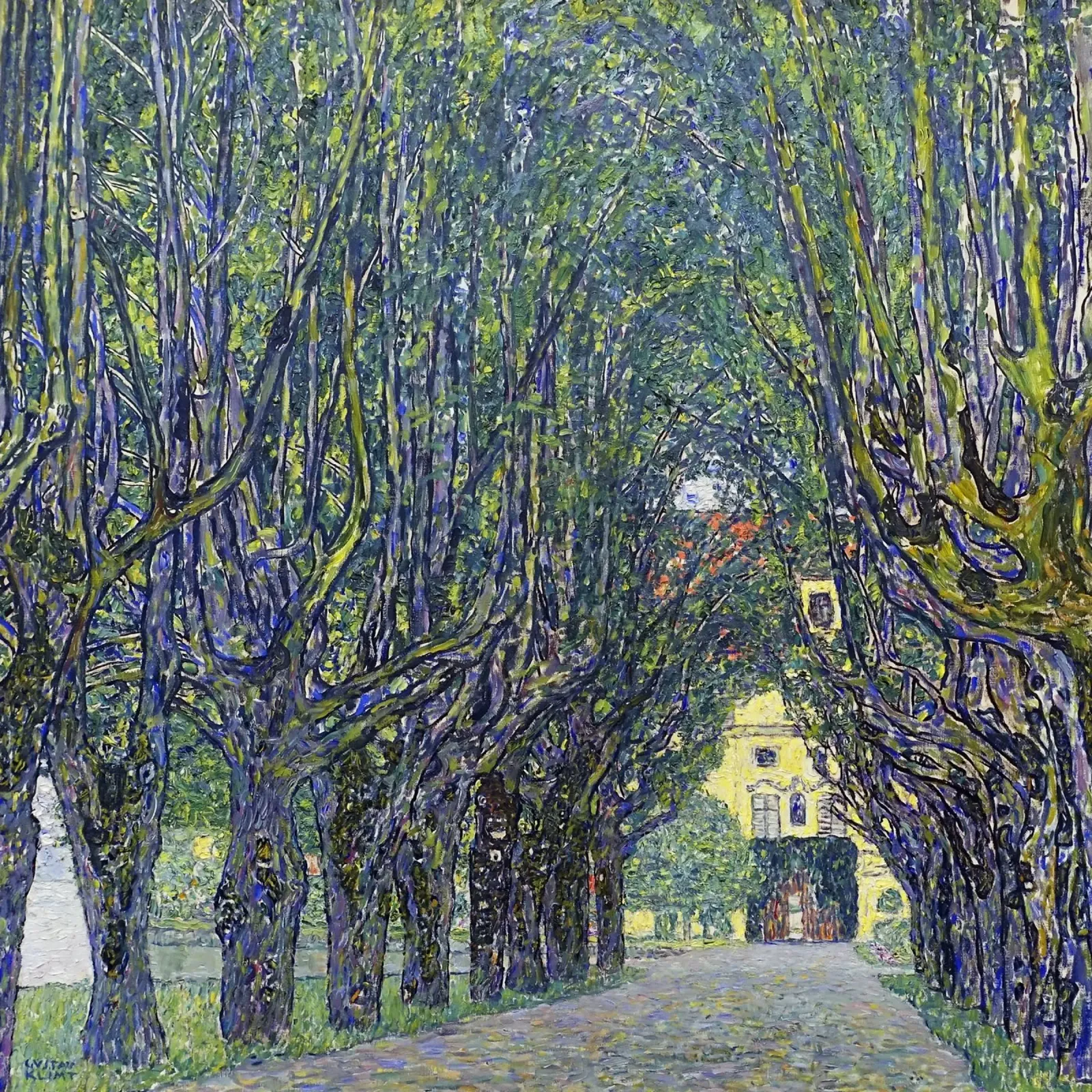 Allee at Schloss Kammer di Gustav Klimt (1910) poster con telaio in plastica da Gustav Klimt ART Prints