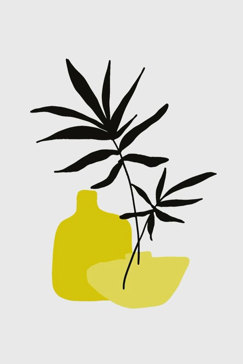 Yellow Vases poster de Pure