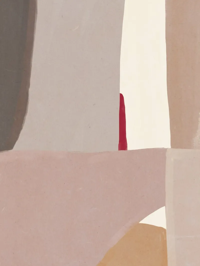 Abstract color block 02 canvas by Little Dean