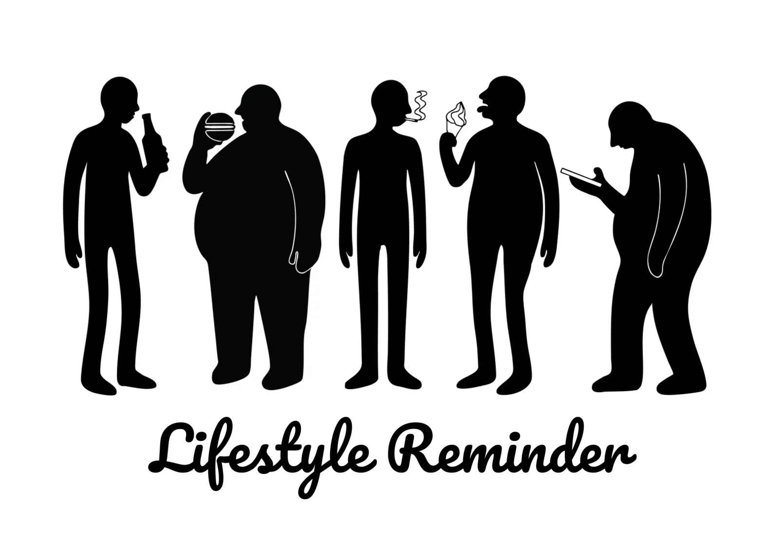Lifestyle Reminder poster con telaio in legno da Face & Content