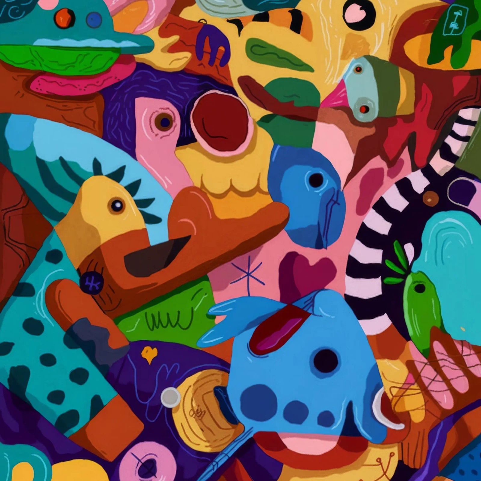 Paysage de rêve aux motifs vivants poster de Monarco Virtuoso