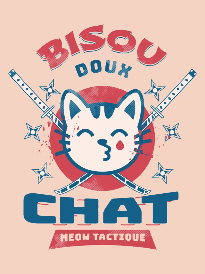 Gatto dal bacio morbido poster con telaio in plastica da Gunawan Rb